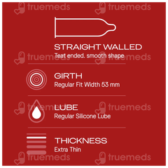 Durex Extra Thin Wild Strawberry Condoms 3