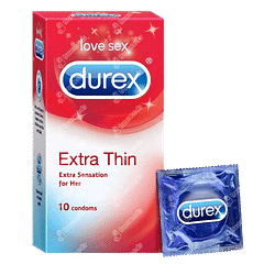 DUREX EXTRA THIN CONDOM PACK OF 10