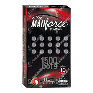 Super Manforce Condom Litchi Flavoured Pack Of 10