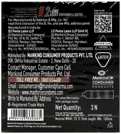 Manforce Xotic 342 Dots Chocolate Flavoured Condoms 3