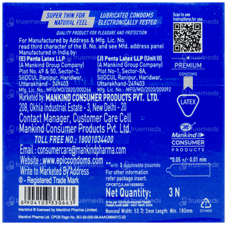 Manforce Epic Desire Super Thin Chocolate Condoms 3