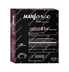 Manforce Wild 3 In 1 Chocolate Flavoured Dotted Condoms 3