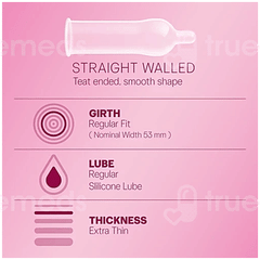Durex Extra Thin Bubblegum Condoms 10