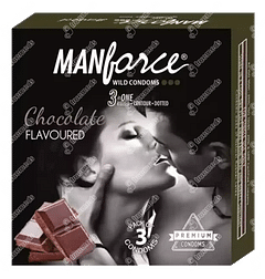 Manforce Wild 3 In 1 Chocolate Flavoured Condoms 3