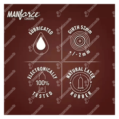 Manforce Wild 3 In 1 Chocolate Flavoured Condoms 3