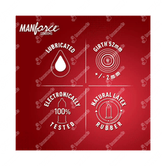 Manforce Wild 3 In One Strawberry Flavoured Condoms 3