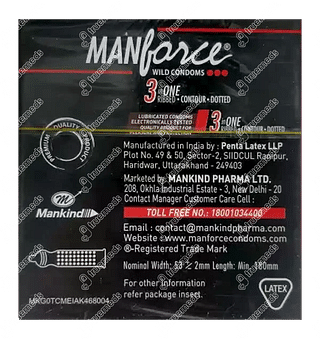 Manforce Wild Strawberry Condom Pack Of 3