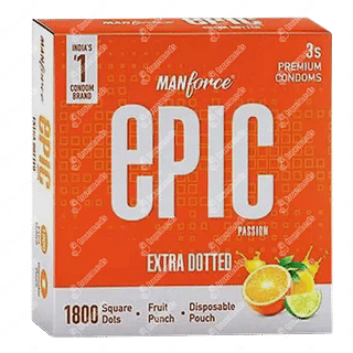 Manforce Epic Extra Dotted Passion Flavour Pack Of 3