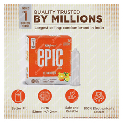 Manforce Epic Passion Extra Dotted Fruit Punch Premium Condoms 3