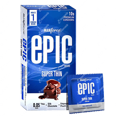 Manforce Epic Desire Super Thin Silk Chocolate Premium Condom 10 Manforce Epic Desire Super Thin Silk Chocolate Premium Condom 10