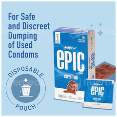 Manforce Epic Desire Super Thin Silk Chocolate Premium Condom 10