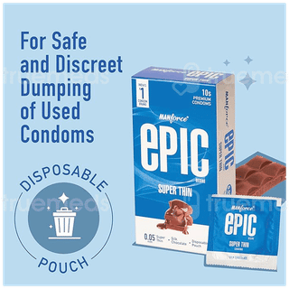 Manforce Epic Desire Super Thin Silk Chocolate Premium Condom 10