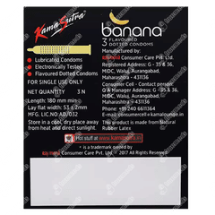 Kamasutra Banana Flavoured Dotted Condoms 3