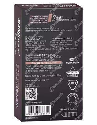 Manforce Xotic Condoms 342 Dots Chocolate Flavour Pack Of 10