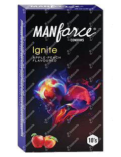 Manforce Ignite Apple Peach Flavour Condoms Pack Of 10