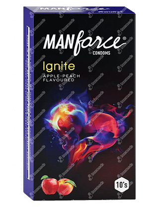 Manforce Ignite Apple Peach Flavour Condoms Pack Of 10