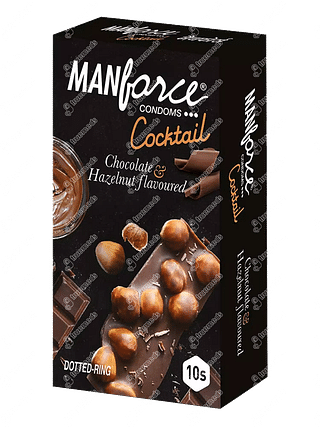 Manforce Cocktail Chocolate And Hazelnut Flavour Pack Of 10