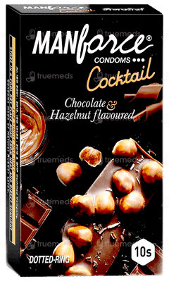 Manforce Cocktail Chocolate & Hazelnut Flavoured Condoms 10 Manforce Cocktail Chocolate & Hazelnut Flavoured Condoms 10
