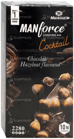 Manforce Cocktail Chocolate & Hazelnut Flavoured Condoms 10