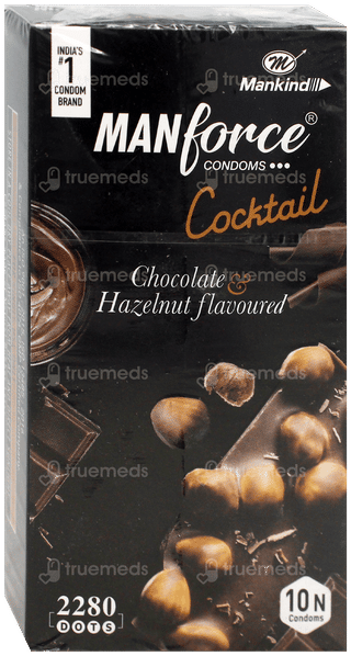 Manforce Cocktail Chocolate & Hazelnut Flavoured Condoms 10