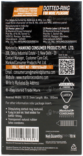 Manforce Cocktail Chocolate & Hazelnut Flavoured Condoms 10
