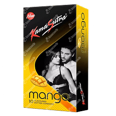 KAMASUTRA MANGO EXOTICA FLAVOURED CONDOM BOX OF 10