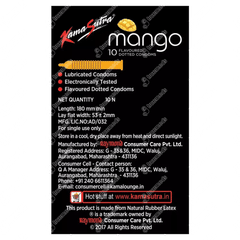 Kamasutra New Mango Flavoured Dotted Condoms 10