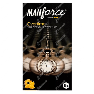 Manforce Overtime Pineapple Flavoured Condom  10