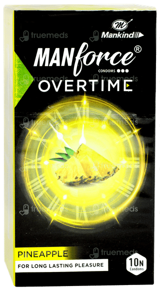Manforce Overtime Pineapple Flavoured Condoms 10