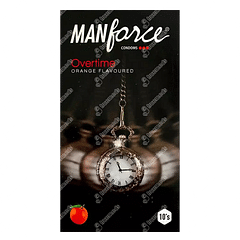 Manforce Overtime Orange Flavoured Condoms 10 Manforce Overtime Orange Flavoured Condoms 10