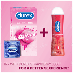Durex Extra Thin Bubblegum Condoms 3