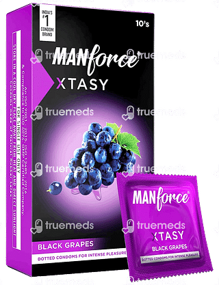 Manforce Xtasy Black Grapes Condom Pack Of 10
