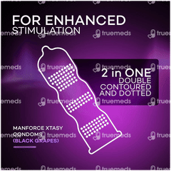 Manforce Xtasy Black Grapes Dotted Condoms 10