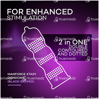 Manforce Xtasy Black Grapes Condom Pack Of 10