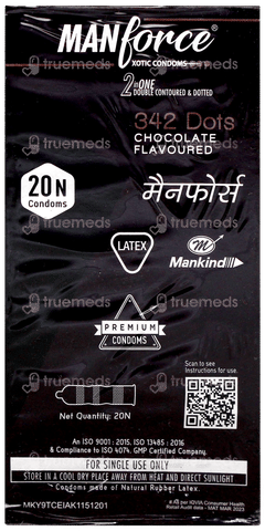 Manforce Xotic 342 Dots Chocolate Flavoured Condoms 20 Manforce Xotic 342 Dots Chocolate Flavoured Condoms 20
