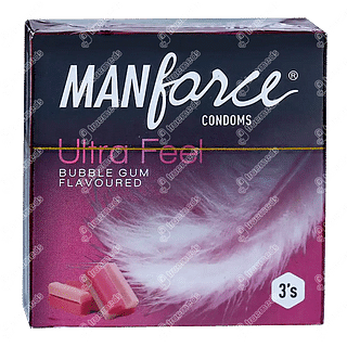 Manforce Bubblegum Condom Ultra Feel Pack Of 3