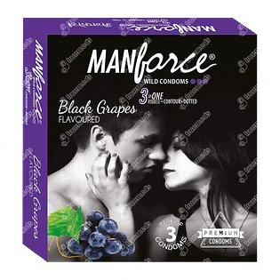 Manforce Wild Black Grapes Condom Pack Of 3
