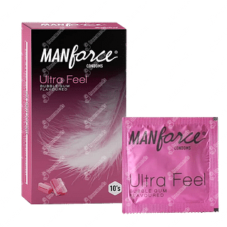 Manforce Bubblegum Condom Ultra Feel Pack Of 10