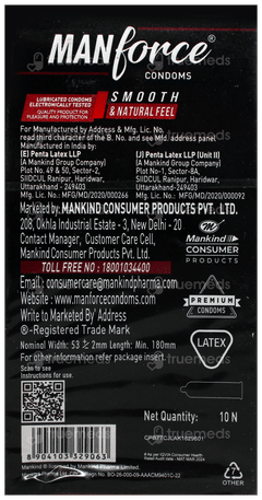 Manforce Ultra Feel Bubble Gum Flavoured Condoms 10