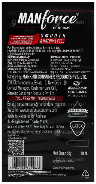 Manforce Ultra Feel Bubble Gum Flavoured Condoms 10