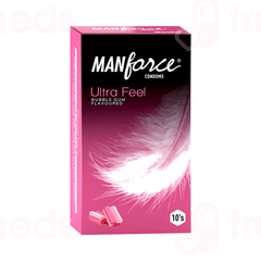 Manforce Ultra Feel Bubble Gum Flavoured Condoms 10