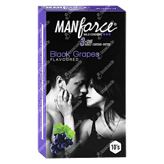 Manforce Wild 3 In One Black Grapes Flavoured Condoms 10