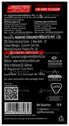 Manforce New Dots 1740 Litchi Condoms 10
