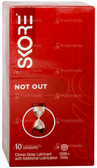 Skore Not Out 1500+ Dots Condoms 10
