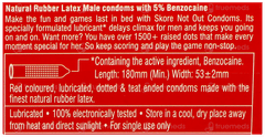 Skore Not Out 1500+ Dots Condoms 10
