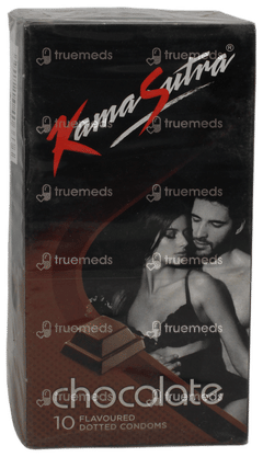 KAMASUTRA CHOCOLATE FLAVOURED DOTTED CONDOMS 10