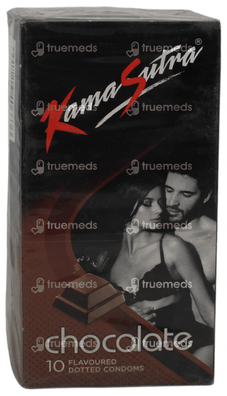 Kamasutra Chocolate Flavoured Dotted Condoms 10