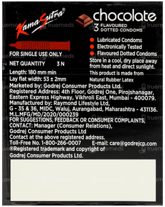 Kamasutra Dotted Chocolate Flavoured Condoms 3