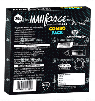 Manforce Wild Combo Pack Condoms Pack Of 20