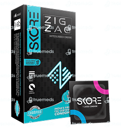 Skore Zig Zag Dotted And Ribbed Condoms 10